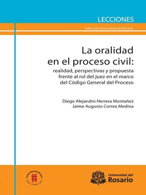 cover image of La oralidad en el proceso civil